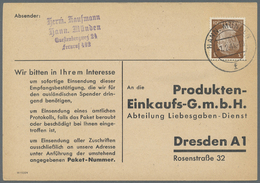 Br Deutsches Reich: 1943/1944, Hitler 3 Pf, 12 Pf Zumeist Als Einzelfrankatur Auf Ca 100 Empfangsbestät - Verzamelingen