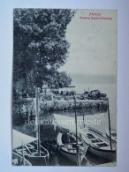 ABBAZIA QUARNERO ISTRIA Vecchia Cartolina Passeggiata Barca Adelina AK Croazia 37300 - Kroatien