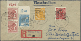 Br Sowj. Zone - Bezirkshandstempel: 1948, Schöner Posten Von 10 Ehemaligen Einzellos-Belegen Mit Bezirk - Sonstige & Ohne Zuordnung