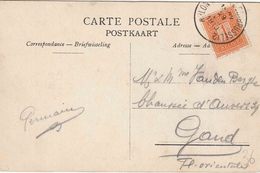 BELGIË : AMBULANT / TREINPOST / BAHNPOST Bf "ARLON -BRUXELLES (BRUSSEL) 2 / 15-22   29.VII.1913" - Bahnpoststempel