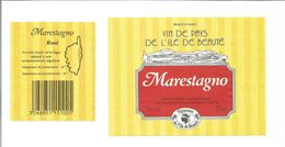 Etiquette De VIN CORSE " MARESTAGNO - Vin De Pays De L'Ile De Beauté " - Vino Rosato