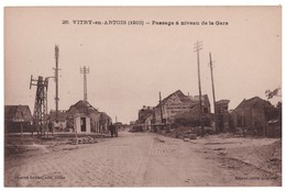 62 - VITRY-EN-ARTOIS . PASSAGE A NIVEAU DE LA GARE - Réf. N°4747 - - Vitry En Artois