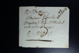 France : Letter 16 Oct 1807  42 Ancenis To Angers Waxed Sealed - 1801-1848: Precursors XIX