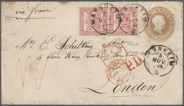Br Baden - Marken Und Briefe: 1851/1868, Gehaltvoller Belegeposten Mit über 70 Briefen Und Ganzsachen, - Autres & Non Classés