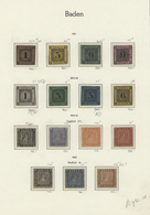 */(*) Baden - Marken Und Briefe: 1851/67, Saubere Ungebrauchte Sammlung, Dabei Viele Bessere Werte U.a. Mi - Autres & Non Classés