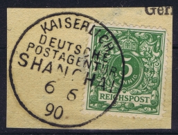 Deutsche Post China : Vorläufer V46  Stempel 1 Shanghai KDAPG - Deutsche Post In China