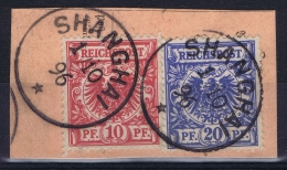 Deutsche Post China : Vorläufer V47 + V48 Stempel 2 Shanghai - China (kantoren)