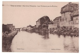 62 - VITRY-EN-ARTOIS . Derrière L'Hospice . Les Pêcheurs Sur La Rivière - Réf. N°4756 - - Vitry En Artois