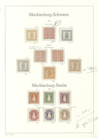 */(*) Mecklenburg-Schwerin - Marken Und Briefe: 1856/64, Komplette Sammlung Ab Nr. 2 Ungebraucht (teils Oh - Mecklenburg-Schwerin