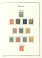 */(*) Preußen - Marken Und Briefe: 1851/67, Komplette UNGEBRAUCHTE SAMMLUNG Ab Nr. 1 (Nr. 2 ND II Blieb Un - Andere & Zonder Classificatie