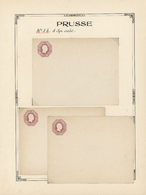 GA Preußen - Ganzsachen: 1851/1867, Interessante Ungebrauchte Sammlung Mit Ca. 95 Umschlägen, Dabei U.a - Sonstige & Ohne Zuordnung