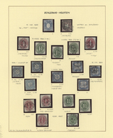 O/* Schleswig-Holstein - Marken Und Briefe: 1850/67, Sehr Saubere Meist Gestempelte Sammlung , Dabei Vie - Altri & Non Classificati