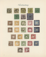 Württemberg - Marken Und Briefe: 1851/1878; Gehaltvolle Sammlung In Sehr Schöner Qualität Mit Allen - Andere & Zonder Classificatie