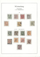 GA/O/*/** Württemberg - Ganzsachen: 1875/1925, Umfangreiche Sammlung Mit Marken Sowie Vielen Belegen Und Diens - Sonstige & Ohne Zuordnung