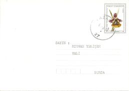 Turkey; 1991 Postal Stationery With The Subject Of Orchid - Entiers Postaux