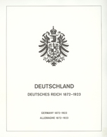 O Deutsches Reich: 1872/1923, Fast Ausschließlich Gestempelte Sammlung Auf Vordruckblättern, Ab Den Br - Collections