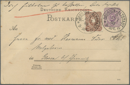 Br/GA Deutsches Reich - Germania: 1887/1917, Partie Von Ca. 55 Briefen, Karten Und Gebrauchten Ganzsachen - Neufs