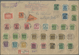 O/Br/Brfst Deutsches Reich - Inflation: 1916/1923, Umfangreiche Und Hochwertige Spezialsammlung In Vier Ringord - Brieven En Documenten