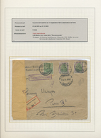 Br Deutsches Reich - Inflation: 1917/1923, Vielseitige Portostufen-Sammlung Mit Ca. 185 Briefen Und Kar - Storia Postale