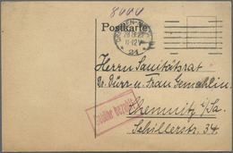 Br/GA Deutsches Reich - Inflation: 1917/1923, Vielseitiger Posten Von Ca. 160 Bedarfs-Briefen Und Karten, - Briefe U. Dokumente