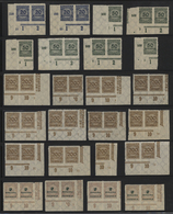 ** Deutsches Reich - Inflation: FORMNUMMERN/PLATTENNUMMERN Der Inflationszeit 1918-23. Große Postfrisch - Brieven En Documenten