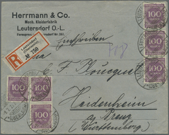 Br Deutsches Reich - Inflation: 1919/1923, Bestand Von Ca. 675 Bedarfsbriefen Aus Firmenkorrespondenz N - Storia Postale