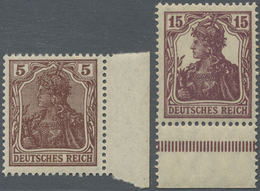 */** Deutsches Reich - Inflation: 1920, Freimarken Germania 5 Pf In Der Etwas Besseren Farbe ORANGEBRAUN, - Lettres & Documents