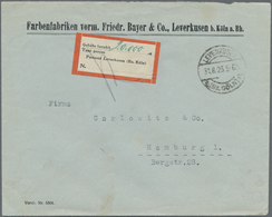 Br/Brfst Deutsches Reich - Inflation: 1922/1923, Lot Mit Fünf Belegen Und Einem Briefstück, Dabei Dienst 85 S - Lettres & Documents