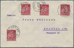 Br Deutsches Reich - Inflation: 1922-1923, Nette Partie Mit 36 Briefen Und Belegen Zumeist Infla Geprüf - Lettres & Documents