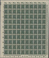 ** Deutsches Reich - Inflation: 1922, Posthorn 4 Mark Dunkelgrün, WZ 2 UNGEZÄHNT Im Kompletten 100-er B - Brieven En Documenten