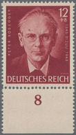 **/O Deutsches Reich - 3. Reich: 1943-44: Acht Marken Mit Plattenfehlern, Dabei Sechs Verschiedene Marken - Ongebruikt