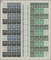 ** Deutsches Reich - Markenheftchenbogen: 1939/1941, Vier Verschiedene MHB Mit Hindenburg MHB 51.1 Und - Carnets