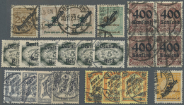 O/**/* Deutsches Reich - Dienstmarken: 1903/23, Sammlungs- Bzw. Dublettenbestand Auf C5-Einsteckkarten, Tei - Dienstzegels