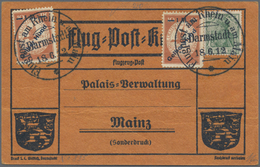 */Br Deutsches Reich - Halbamtliche Flugmarken: 1912, Nette Partie Zur Flugpost Am Rhein, Dabei 3 Sätze I - Luchtpost & Zeppelin