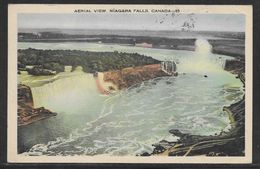 Canada - Niagara Falls Aerial View - Posted With Slogan Postmark 1930 - Chutes Du Niagara
