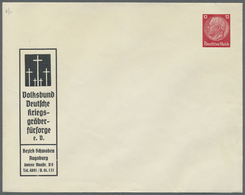 GA Deutsches Reich - Privatganzsachen: 1933/1944, Interessanter Sammlungsposten Mit Ca. 85 Ungebrauchte - Andere & Zonder Classificatie
