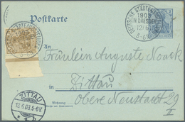 GA Deutsches Reich - Stempel: 1902/1914, 150 Ganzschenkarten Und -kartenbriefe Meist Ausgabe 1902 Mit D - Machines à Affranchir (EMA)