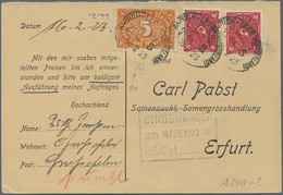 Br/GA/ Deutsches Reich - Bahnpost: 1862/1923, Sammlung Von 165 Belegen Mit Bahnpoststempeln, Meist Bayern U - Autres & Non Classés