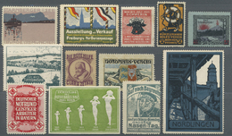 Deutsches Reich - Besonderheiten: 1860/1950 Ca., REKLAMEMARKEN Sammelsurium, Spannendes Konvolut Mit - Sonstige & Ohne Zuordnung