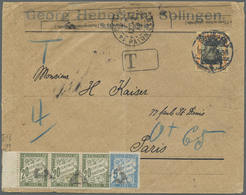 Br Deutsches Reich - Besonderheiten: 1891/1922, NACHPORTO-BELEGE, Vielseitige Sammlung Von 28 Unzureich - Autres & Non Classés