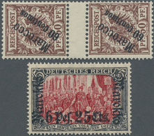 ** Deutsche Post In Marokko: 1899/1911, Postfrische Sammlung Auf Blättern, Ab Mi. Nr. 1/6, 7/19 Inkl 3 - Marokko (kantoren)