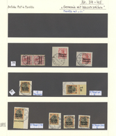 Brfst/O Deutsche Post In Marokko: 1906/1911, Sauber Gestempelte Spezial-Sammlungspartie Von 43 Werten Ex MiN - Deutsche Post In Marokko