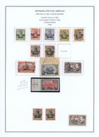 O/**/*/Brfst Deutsche Post In Der Türkei: 1884/1913, Saubere Sammlung Auf Vordrucken Mit Etlichen Besseren Werten - Turkse Rijk (kantoren)