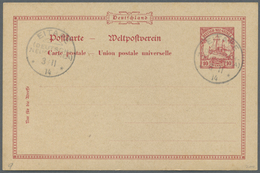 GA/ Deutsch-Neuguinea - Ganzsachen: 1900/1914, Lot Von 19 Ganzsachenkarten Sowie Zwei Ansichtskarten, Al - Deutsch-Neuguinea