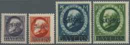 */** Deutsche Abstimmungsgebiete: Saargebiet: 1920, BAYERN-SARRE, Lot Von Vier Marken: 2 Mark Postfrisch - Andere & Zonder Classificatie