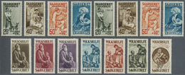 * Deutsche Abstimmungsgebiete: Saargebiet: 1926/1931, Lot Von Fünf Ungebrauchten Volkshilfe-Serien: Mi - Autres & Non Classés