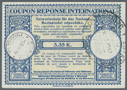 GA Dt. Besetzung II WK - Böhmen Und Mähren - Ganzsachen: 1940, ”Internationaler 'Antwortschein Für Das - Besetzungen 1938-45