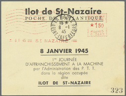 Br/GA Dt. Besetzung II WK - Frankreich - St. Nazaire: 1945, Hochwertige Sammlung Mit 9 Belegen, Dabei MiNr - Occupation 1938-45