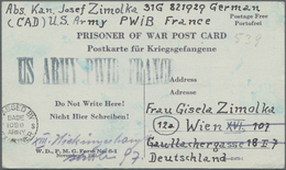 Br Kriegsgefangenen-Lagerpost: USA: 1940/1950, Partie Von Ca. 25 Belegen Von Und An Deutsche Kriegsgefa - Sonstige & Ohne Zuordnung