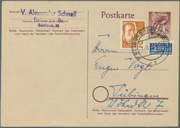 Br/GA Deutschland Nach 1945: 1945/1976, Posten Mit Ca. 90 Belegen Im Ordner, Dabei SBZ Mit Sächsischer Sch - Collections